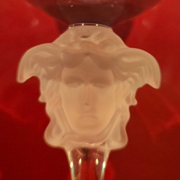 VERSACE Rosenthal Versace Medusa Lumière Grappa Glass - 4 Frosted Medusa /Purple - Picture 4 of 12